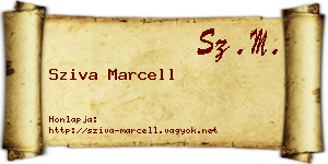 Sziva Marcell névjegykártya