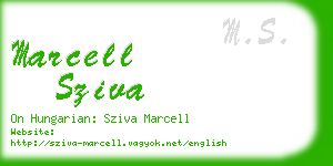 marcell sziva business card